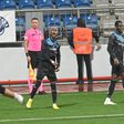 Henry Onyekuru of Adana Demirspor celebrates after scoring