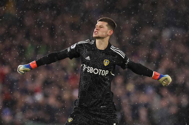Illan Meslier goalkeeper of Leeds United || Imago