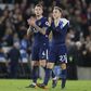 Tottenham Hotspur Toby Alderweireld of Tottenham and Christian Eriksen of Tottenham applaud the fans