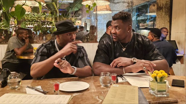 Nigerian Nightmare Kamaru Usman teams up with African giant Burna Boy in Lagos for New Year.