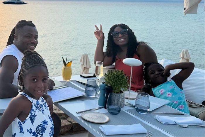 Super Eagles star Moses Simon and wife Mide celebrate 9th wedding anniversary at 29.