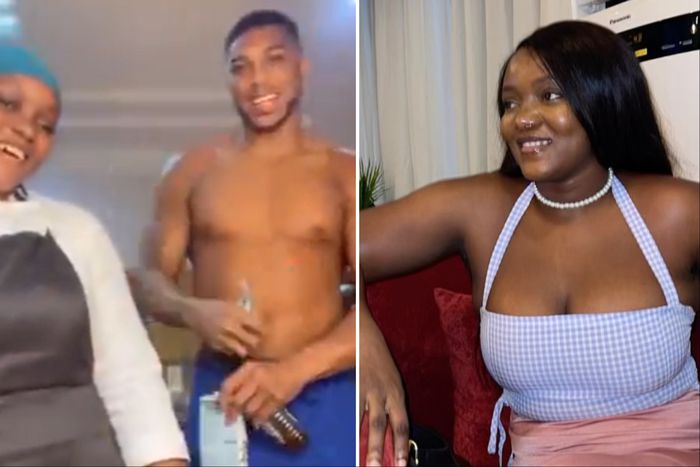 Nigerian boxer Anthony Joshua vibes with Chef Halima vibes in Kitchen, go viral with Nollywood script narrative.