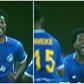 Brown Ideye celebrates his first goal for Enyimba.