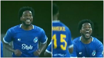 Nzogbu, Nzogbu: Ex-Super Eagles striker Ideye marks first Enyimba goal with traditional celebration