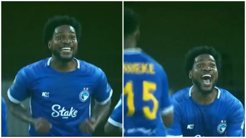 Nzogbu, Nzogbu: Ex-Super Eagles striker Ideye marks first Enyimba goal with traditional celebration