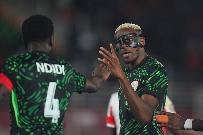 Super Eagles leaders Wilfred Ndidi and Osimhen.