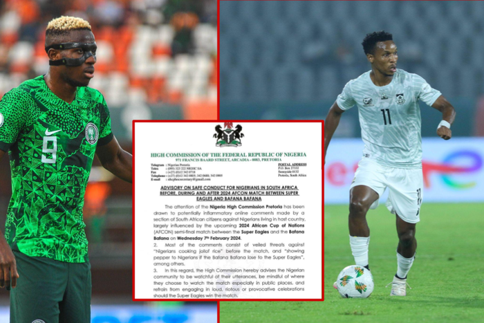 Nigeria high commission in Pretoria issues warning ahead of Nigeria vs South Africa || Image credit: Imago/X