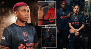 PHOTOS: Asisat Oshoala surprises fans with her first tattoo as Super Falcons star models in new kit for Bay F.C