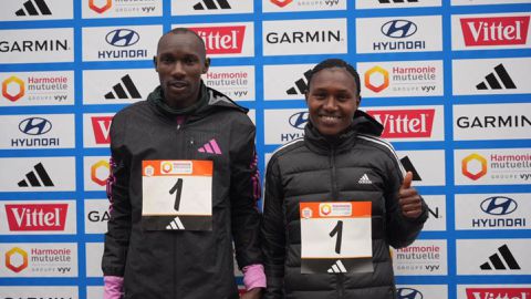 Sheila Chepkirui, Roncer Kipkorir claim records after winning Paris Half Marathon