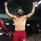 Egypt's Mohammed Salah celebrates his brace at Anfield against Manchester United last December.