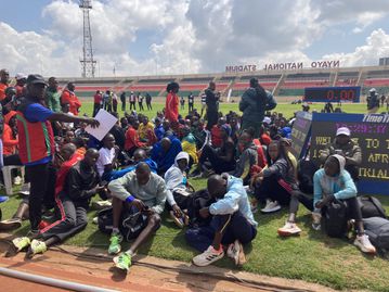 Mary Moraa leads athletes in protesting against African Games national trials