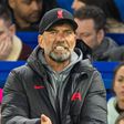Liverpool manager Jurgen Klopp gestures during match against Chelsea.