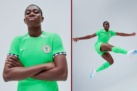 Asisat Oshoala flaunts photos in new Super Falcons kits ahead of 2023 FIFA Women's World Cup