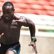 Ferdinand Omanyala during a training session