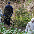 Forensics officers of the Greater Manchester Police at the scene where the remains was found CREDIT: Peter Byrne/pa (Telegraph)