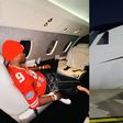 Super Eagles star Victor Osimhen shows off private jet.