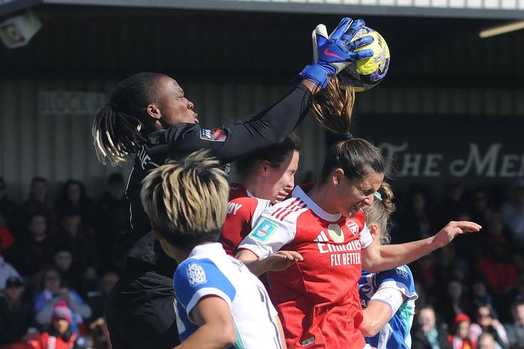 Arsenal vs Brighton: Super Falcons Nnadozie inspires Gunner's FA Cup exit