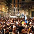 Napoli fans celebrating