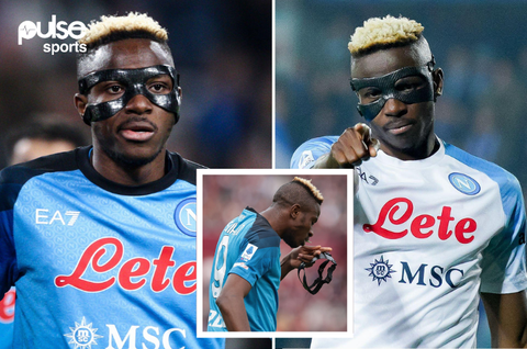 Revealed: 3 Interesting Reasons Why Napoli hero Victor Osimhen wears a mask