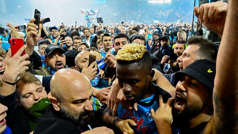 Osimhen responds to Man Utd links after Napoli's title win