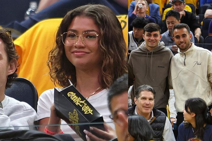 Barcelona stars Pedri, Garcia join Zendaya and her boyfriend, actor Tom Holland, were watching the Warriors blow out the Lakers.
