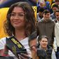 Barcelona stars Pedri, Garcia join Zendaya and her boyfriend, actor Tom Holland, were watching the Warriors blow out the Lakers.
