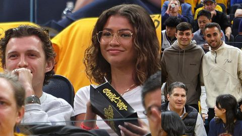 Barcelona stars Pedri, Garcia join Zendaya and Spider-Man at Warriors game