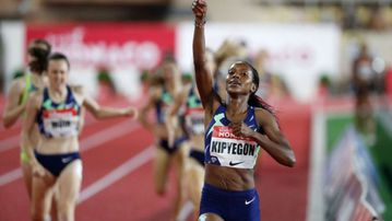 Faith Kipyegon cruises to victory at the Diamond League Meeting in Doha