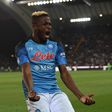Napoli striker Victor Osimhen celebrate being champions of Italy