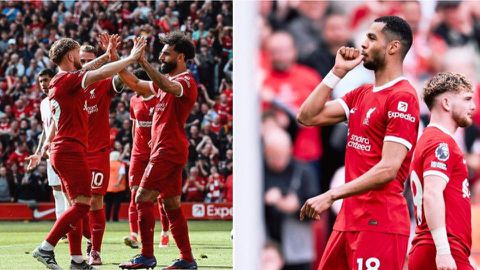 Salah returns to form as Liverpool keep slim title hopes alive in Anfield goal-fest