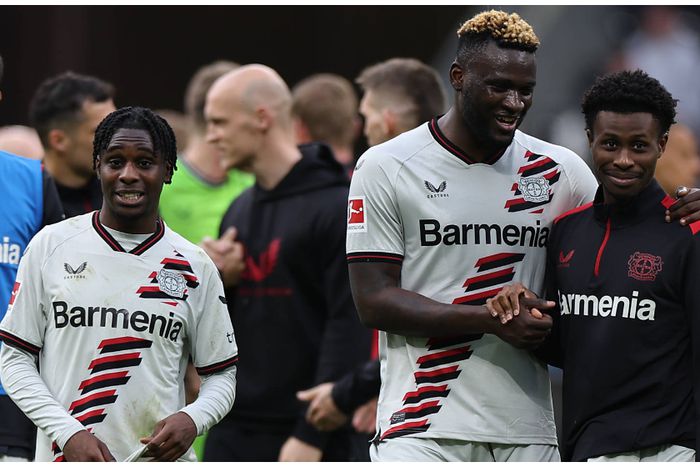 Victor Boniface and Nathan Tella played key roles as Bayer Leverkusen extended their unbeaten run in style.