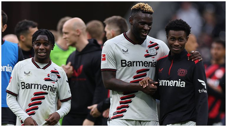 Victor Boniface and Nathan Tella played key roles as Bayer Leverkusen extended their unbeaten run in style.