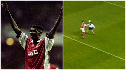 OTD: Arsenal celebrate Super Eagles legend Nwankwo Kanu’s 26-year-old magic against Spurs