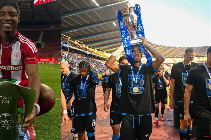 Super Eagles of Nigeria star Raphael Onyedika wins Crocky up with Club Brugge, while Bruno Onyemaechi celebrates Greek League title with Olympiacos.