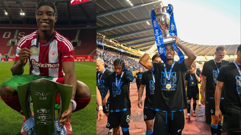 Raphael Onyedika and Bruno Onyemaechi: Super Eagles stars celebrate titles in Europe