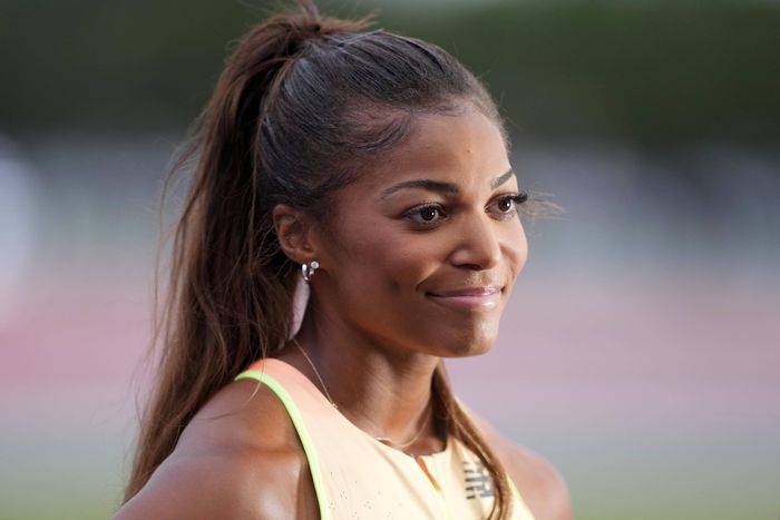 Olympic champion Gabby Thomas.