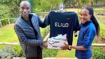 Faith Kipyegon credits Eliud Kipchoge and his coach for her world record feat