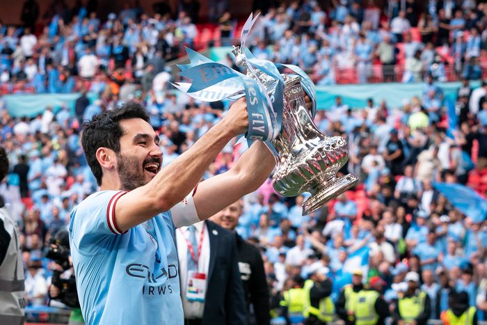 Gundogan helps Man City win the FA Cup