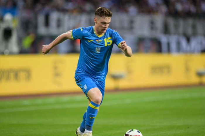 Viktor Tsygankov in action for Ukraine || Image credit: Imago