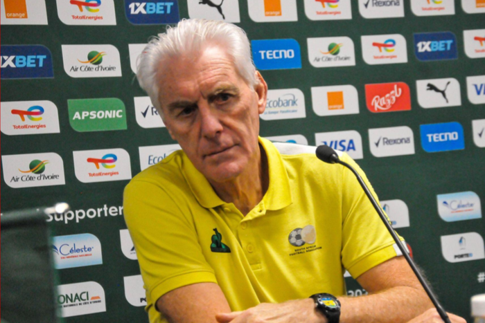 Coach Hugo Broos of South Africa during the TotalEnergies Caf Africa Cup of Nations (Afcon 2023)  || Image credit: Imago