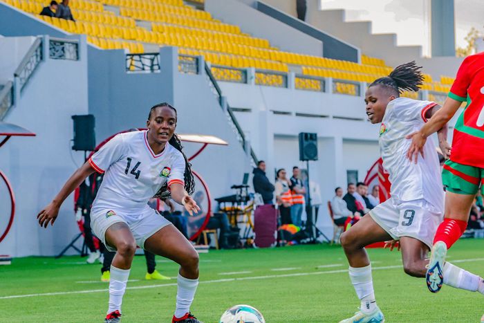 Harambee Starlets vs Morocco.