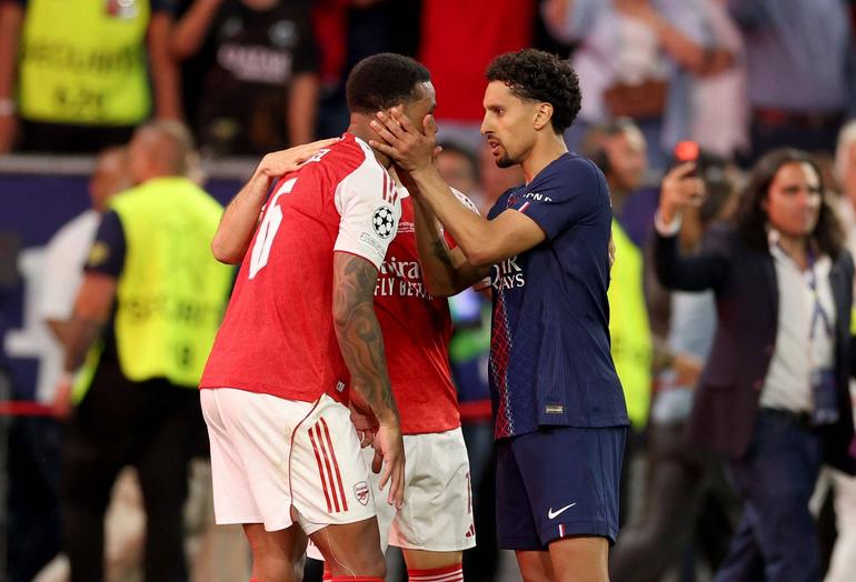 Marquinhos and Gabriel in UCL final || Imago