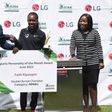 Faith Kipyegon after named the SJAK/LG Sports Personality of June.