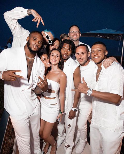 Kylian Mbappe teams up with Brady, NBA stars, models and celebrities at Michael  Rubin's star-studded white party - Pulse Sports Uganda