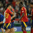 Pedri Gonzalez Lopez (Spain)Marc Cucurella (Spain)Nico Williams (Spain)Lamine Yamal (Spain) during the UEFA EURO, EM, Europameisterschaft,Fussball Germany 2024 || Image credit: Imago