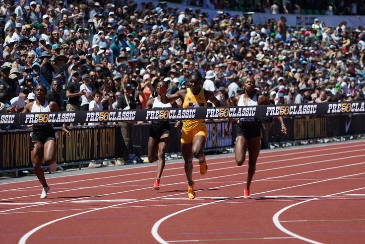 Melissa Jefferson-Wooden ends Julien Alfred's unbeaten streak as Sha'Carri Richardson finishes ninth in Eugene
