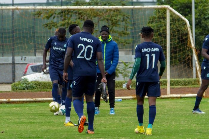 Gor Mahia players during their pre-season preparations.