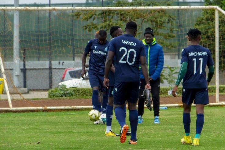 Gor Mahia players during their pre-season preparations.