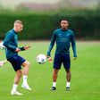 Gabriel Jesus and Oleksandr Zinchenko