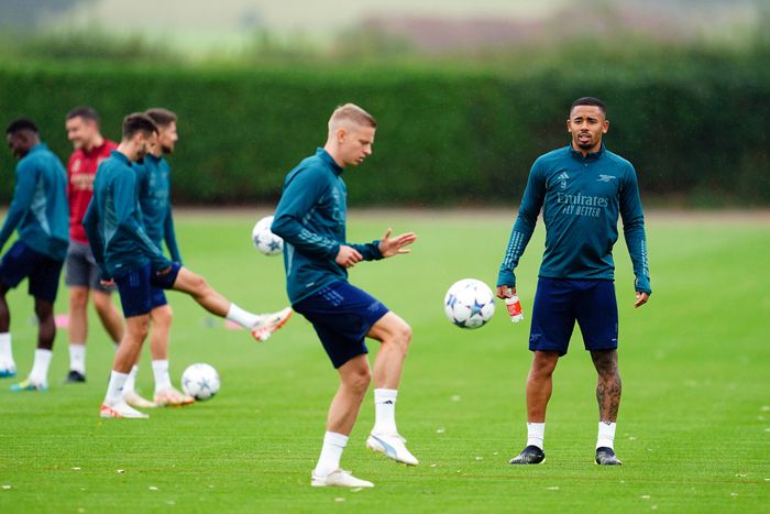 Gabriel Jesus and Oleksandr Zinchenko